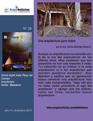 e-An N° 29 nota N° 1 Una arquitectura para todos por el arq. Carlos Sánchez Saravia
