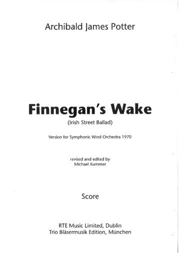 Finnegan's Wake - Demopartitur (BO-015)