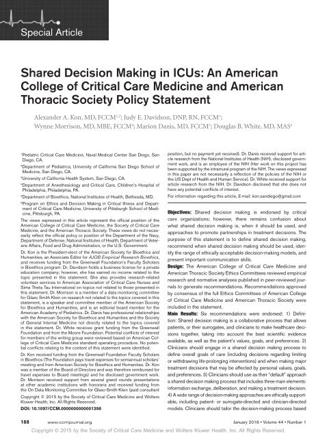 Partizipative Entscheidungsfindung (Shared-decision-making)