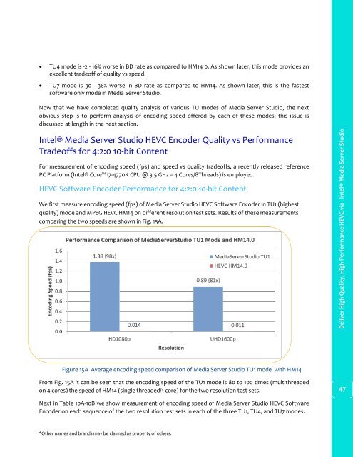 Deliver High Quality High Performance HEVC via Intel® Media Server Studio