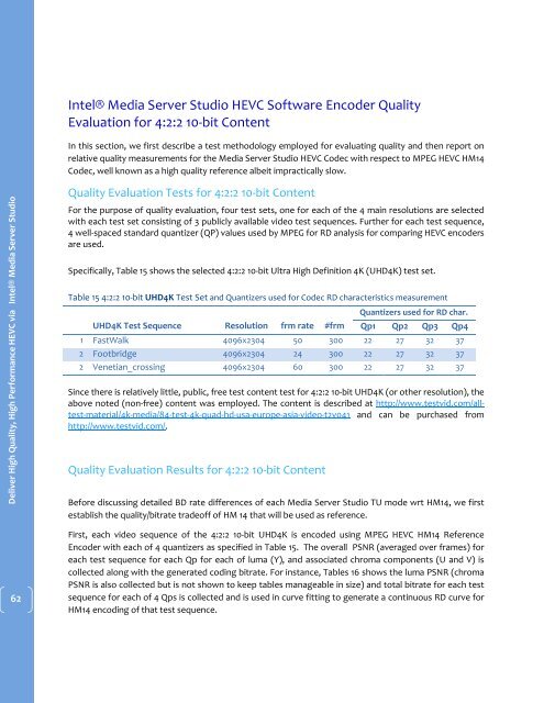 Deliver High Quality High Performance HEVC via Intel® Media Server Studio