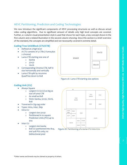 Deliver High Quality High Performance HEVC via Intel® Media Server Studio