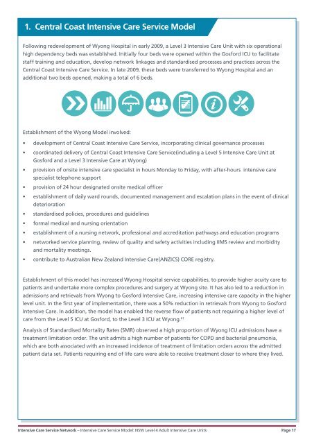 Intensive Care Service Model NSW Level 4 Adult Intensive Care Units