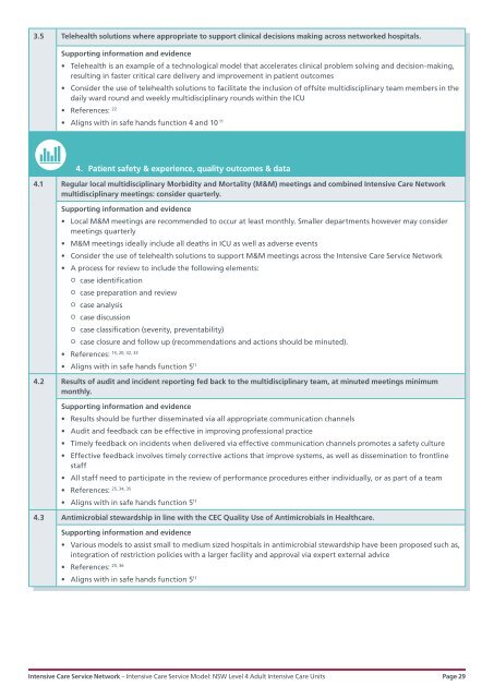 Intensive Care Service Model NSW Level 4 Adult Intensive Care Units