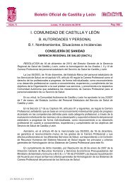 Boletín Oficial de Castilla y León I COMUNIDAD DE CASTILLA Y LEÓN