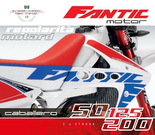 CATALOGO FANTIC | 2015 ITALIANO