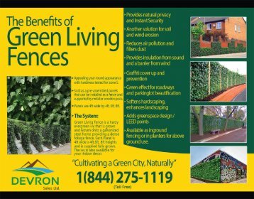 Green Living Fences - Brochure