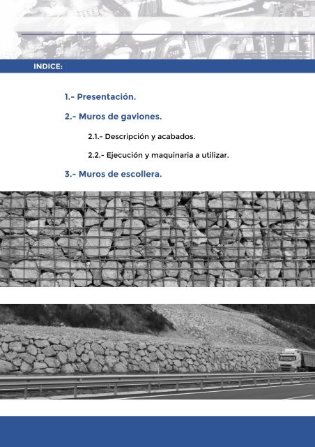 10.- Catálogo Muro de gaviones y de escollera