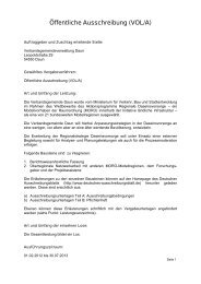 Öffentliche Ausschreibung MORO - Verbandsgemeinde Daun