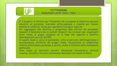 ITET "G. Tomasi di Lampedusa" POF 2015-2016