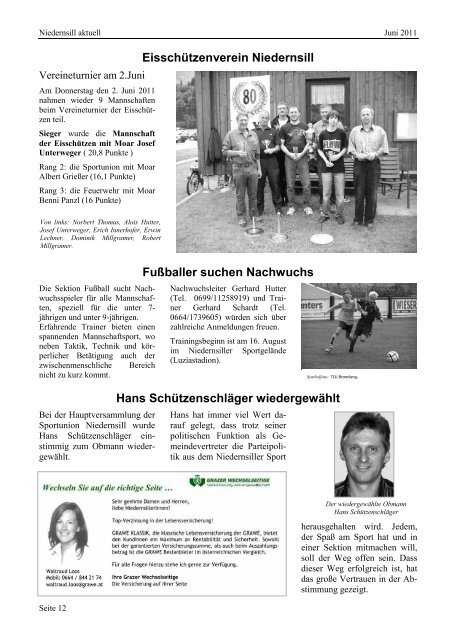 Ausgabe 01/2011 - SPÃ–-Niedernsill