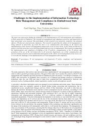 Challenges to the Implementation of Information Technology Risk Management and Compliance in Zimbabwean State Universities