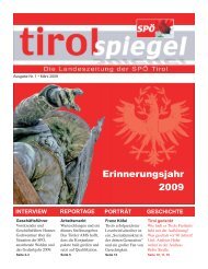 Hofer Andreas Hofer und die Schützen verteidigten die ... - SPÖ Tirol