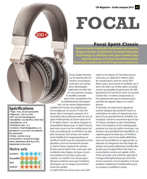 ON Magazine - Guide Casques 2014