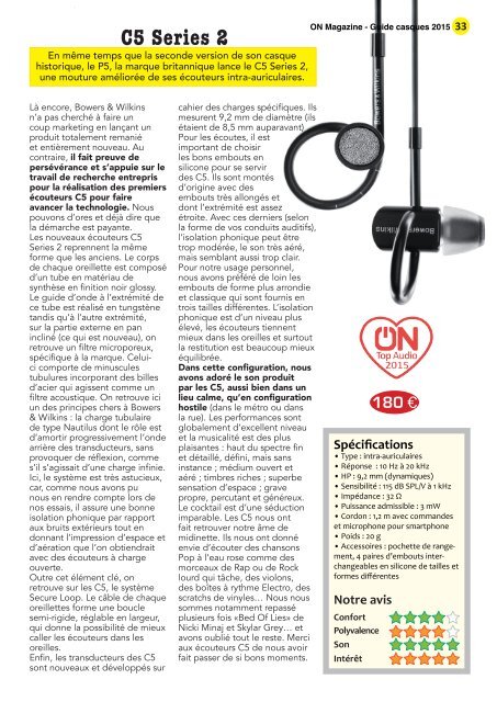 ON Magazine - Guide Casques 2015