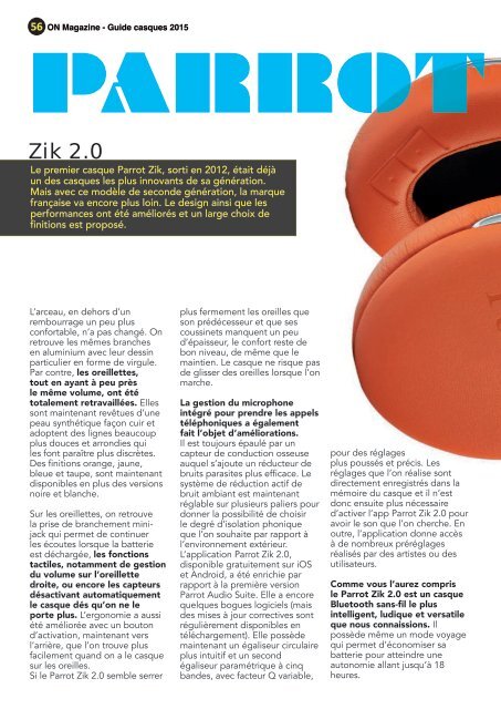 ON Magazine - Guide Casques 2015