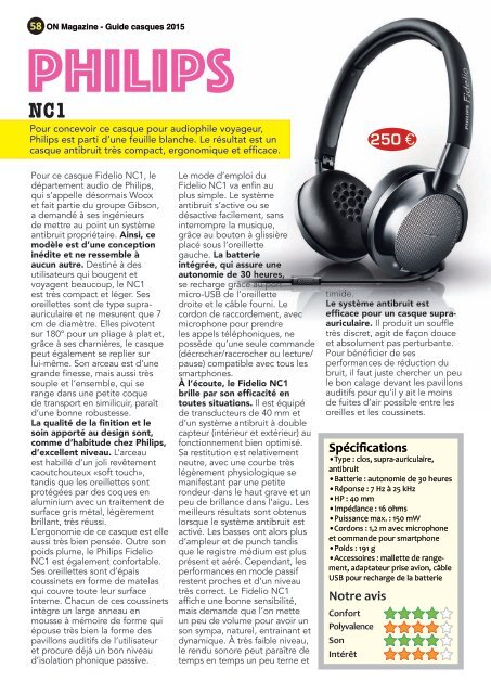 ON Magazine - Guide Casques 2015