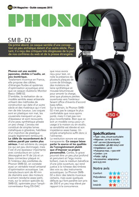 ON Magazine - Guide Casques 2015