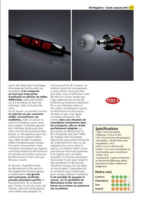 ON Magazine - Guide Casques 2015