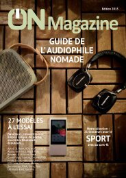 ON Magazine - Guide de l'audiophile nomade 2015