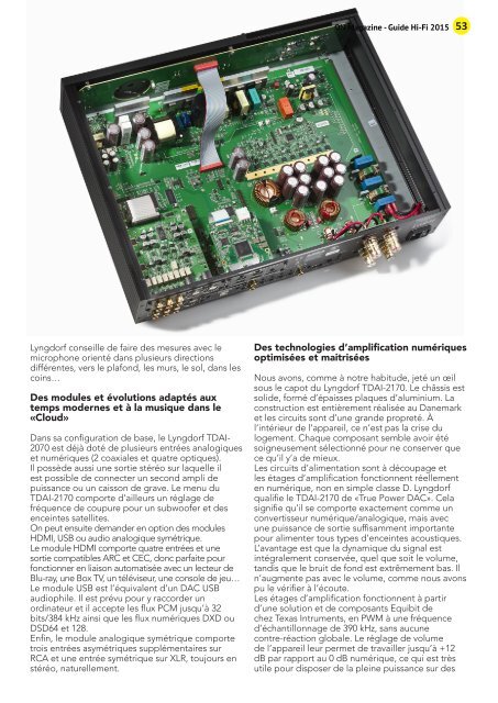 ON Magazine - Guide HiFi 2015