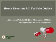 Home Abortion Pill For Sale Online