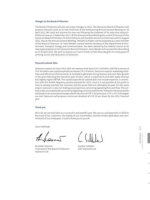 Shareholders' Letter