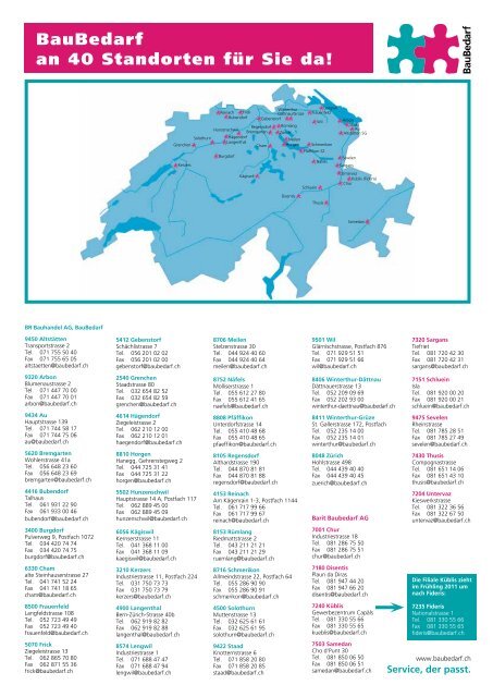 Download Broschüre Signalisationen / Absperrungen - BauBedarf