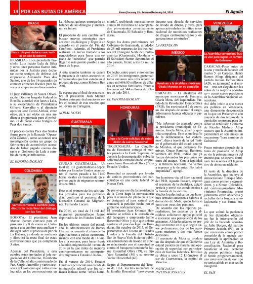 El Aguila Magazine – January 13, 2016