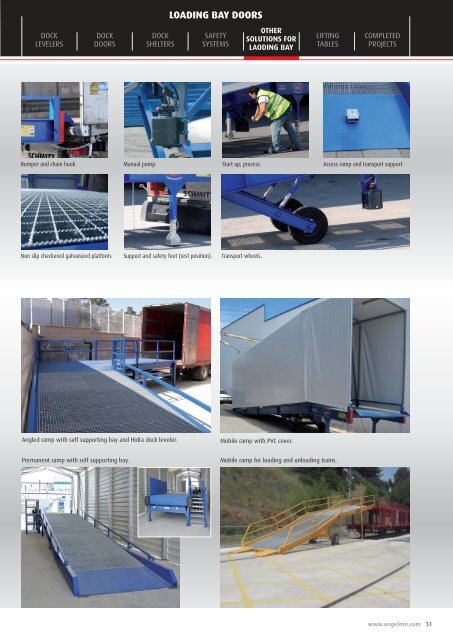 Loading bay equipment loading docks safety systems and lifting tables