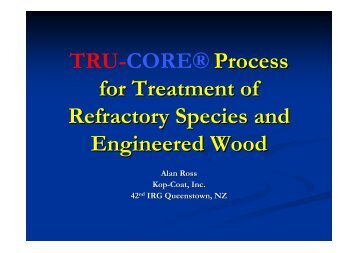 TRU-CORE® Process for Treatment of Refractory Species and ...