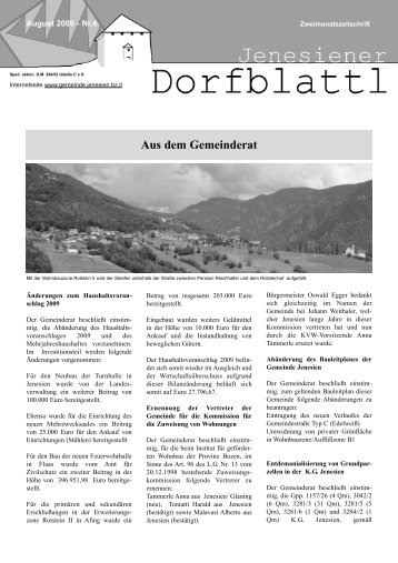 Jenesiener Dorfblattl 2009-04 (5,31 MB)