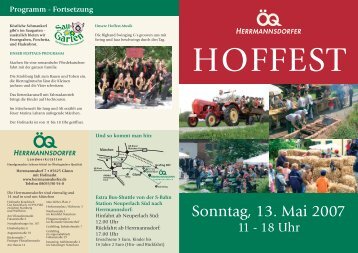 Das Hoffest-Programm