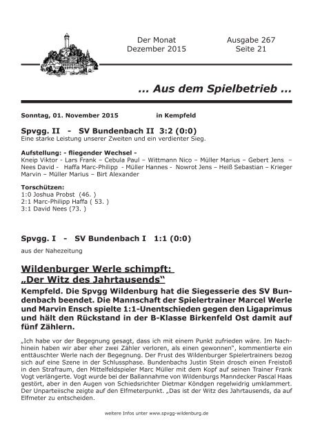 Ausgabe 267 - Dezember 2015