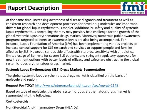 Systemic Lupus Erythematous SLE Drugs Market