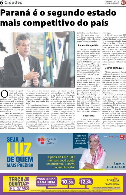 Jornal União - Edição da 1ª Quinzena de Janeiro de 2016