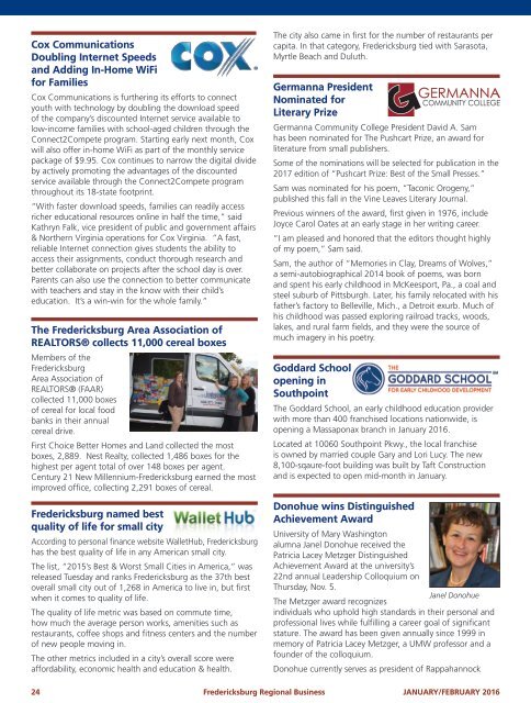 January/February 2016 Chamber Magazine FINAL