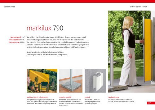 Elmar Raumdesign - Designermarkisen von markilux