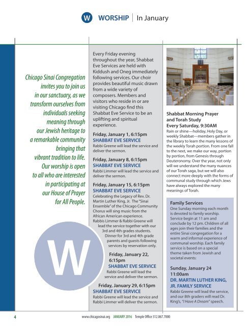 W Worship In January Chic