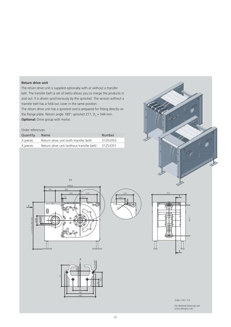 deniway® plate chain conveyor - Denipro