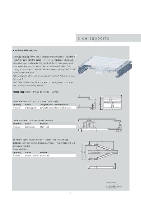 deniway® plate chain conveyor - Denipro