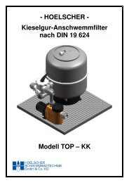 Kieselgur-Anschwemmfilter Modell TOP - KK - Hoelscher ...