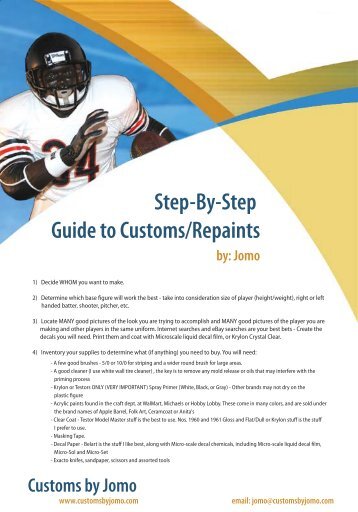 Step-By-Step Guide to Customs/Repaints by: Jomo Customs by Jomo