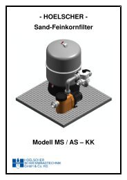 Sand-Feinkornfilter Modell MS-AS - KK - Hoelscher ...