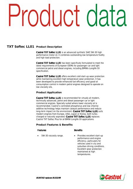 TXT Softec LL01 - Castrol