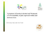 Variations of Furfuryl alcohol and Wolmanit CX-8 treatability of pine ...