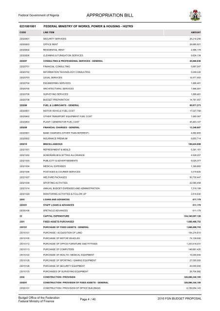 APPROPRIATION BILL