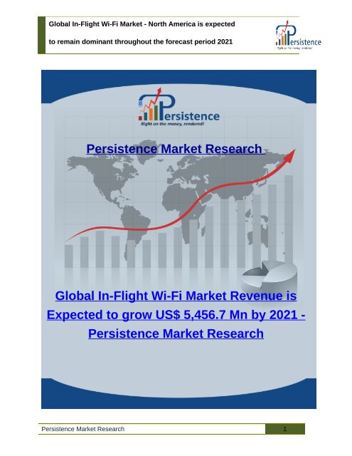 Global In-Flight Wi-Fi Market Revenue is Expected to grow US$ 5,456.7 Mn by 2021