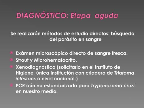 ENFERMEDAD DE CHAGAS - Instituto de Higiene