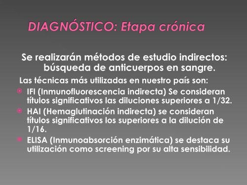 ENFERMEDAD DE CHAGAS - Instituto de Higiene